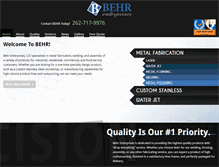 Tablet Screenshot of behr-ent.com